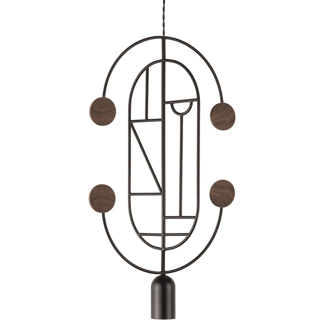 Wooden Dots WDS04 Pendant by Nomon