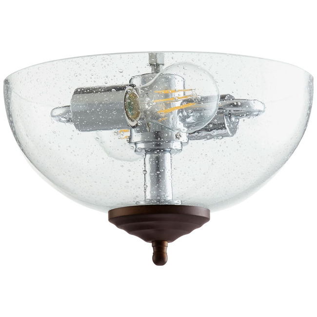 Seeded Glass Fan Light Kit by Quorum