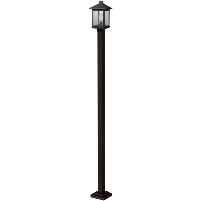 Portland Outdoor Post Light with Square Post/Stepped Base by Z-Lite