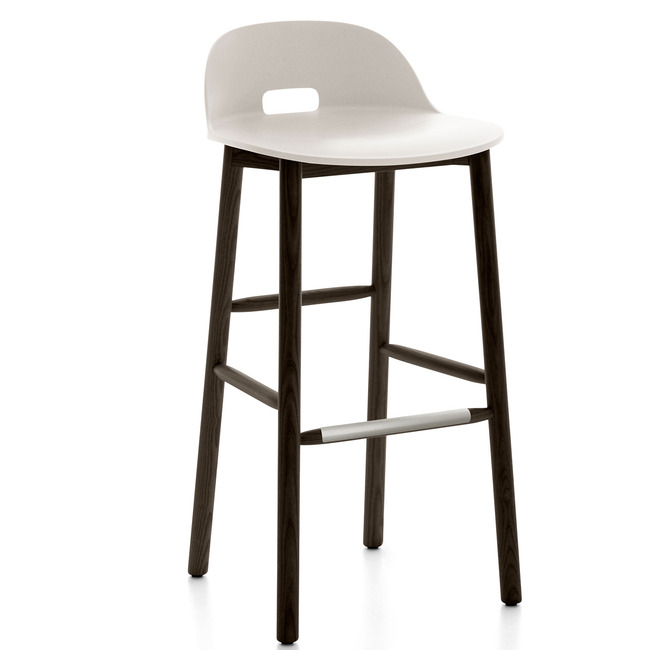 Alfi Low Back Bar/ Counter Stool by Emeco