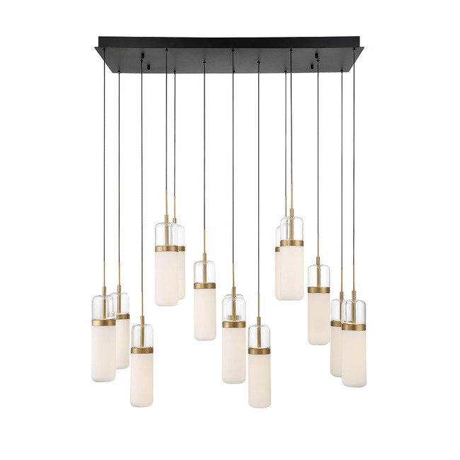 Verona Double Linear Multi Light Chandelier by Lib & Co