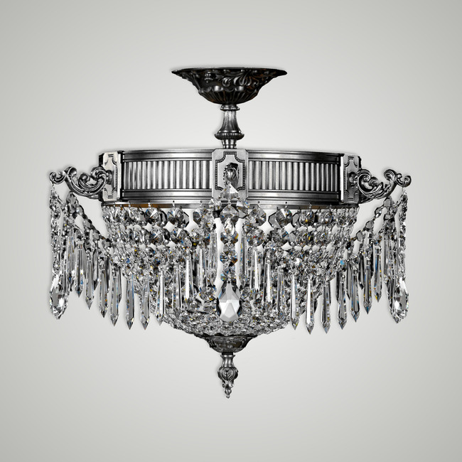 Valencia Ceiling Light by American Brass & Crystal