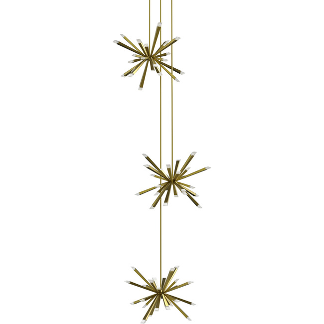 Starburst Triple Pendant by Blackjack Lighting