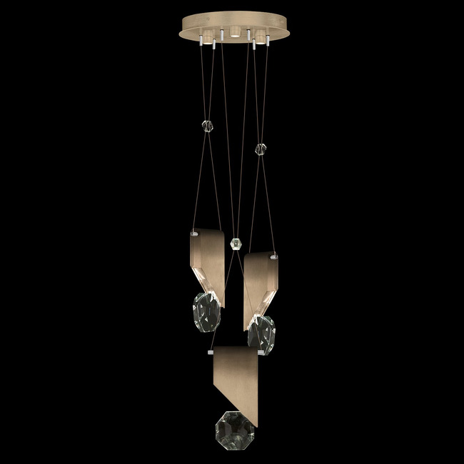 Aria Slab Multi Light Pendant by Fine Art Handcrafted Lighting
