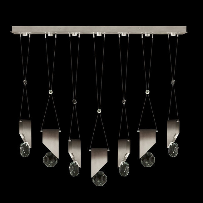 Aria Slab Linear Multi Light Pendant by Fine Art Handcrafted Lighting