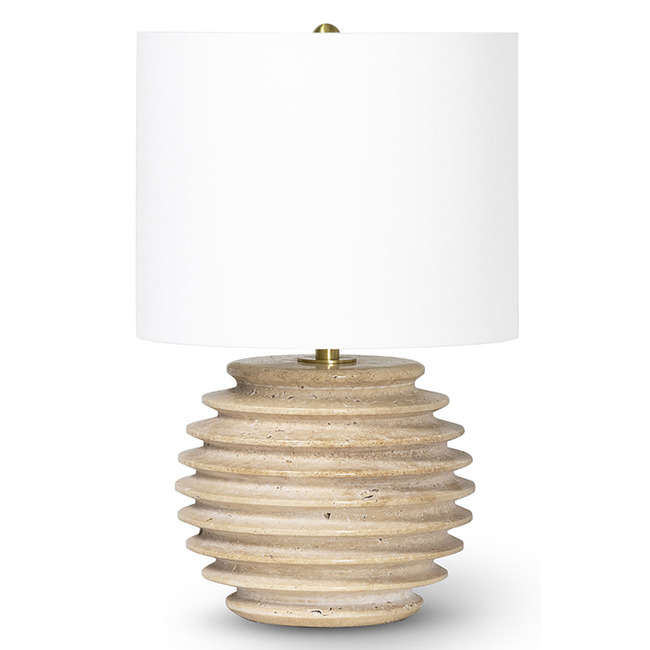 Thea Travertine Table Lamp by Regina Andrew