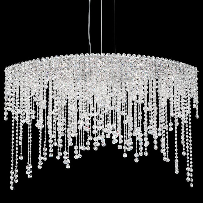 Chantant Oval Chandelier by Schonbek Signature