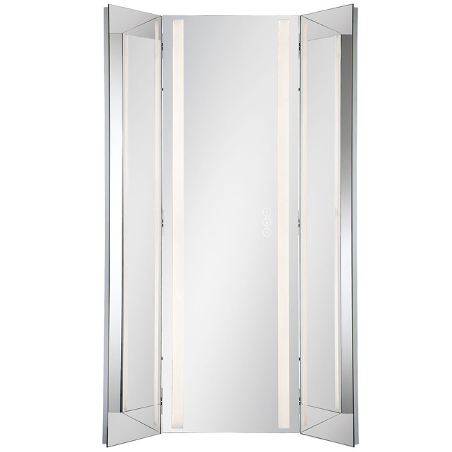 Tri-Fold Gen2 Color-Select LED Mirror by Eurofase