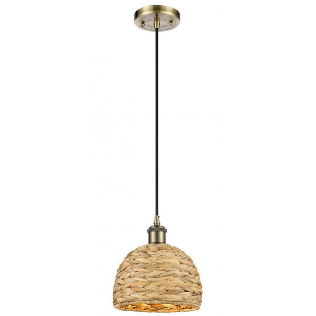 Woven Rattan Pendant by Innovations Lighting