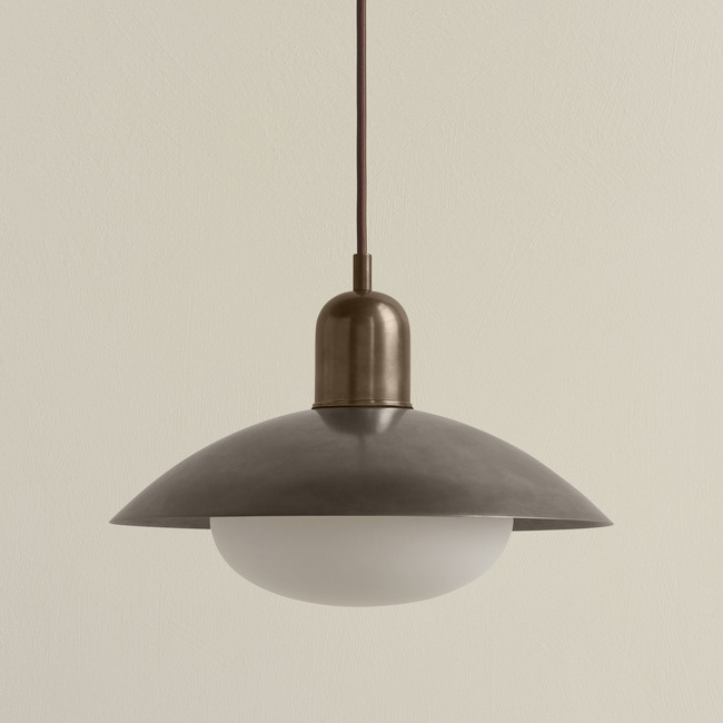 Brass Arundel Mushroom Outdoor Pendant by In Common With