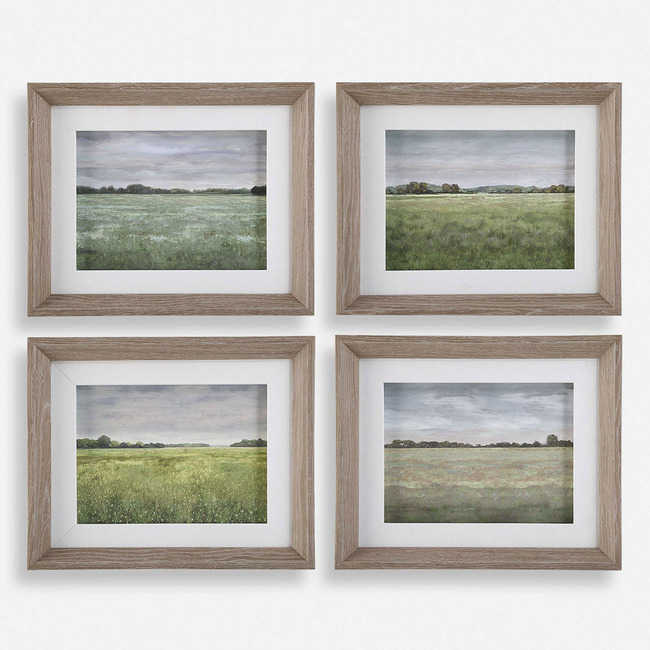 Quiet Meadows Framed Art Set of 4 by Uttermost