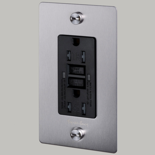 Buster + Punch Complete Metal Duplex GFCI Outlet by Buster + Punch