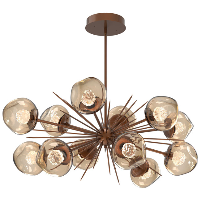 Luna Oval Starburst Chandelier by Hammerton Studio