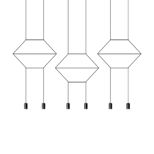 Wireflow Lineal Pendant by Vibia