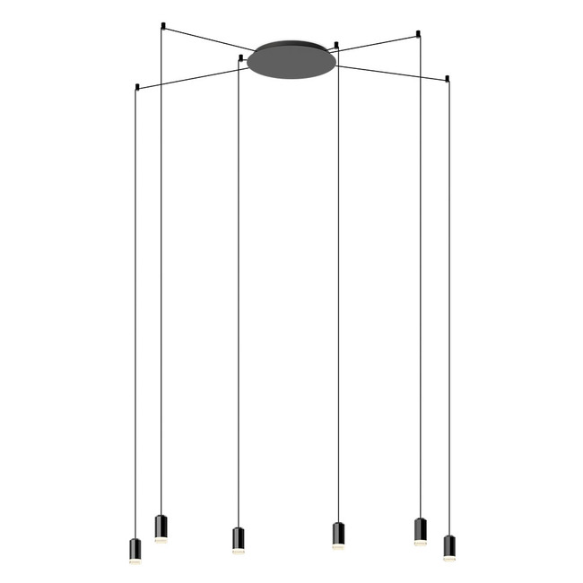 Wireflow Free-Form Multi Light Pendant by Vibia