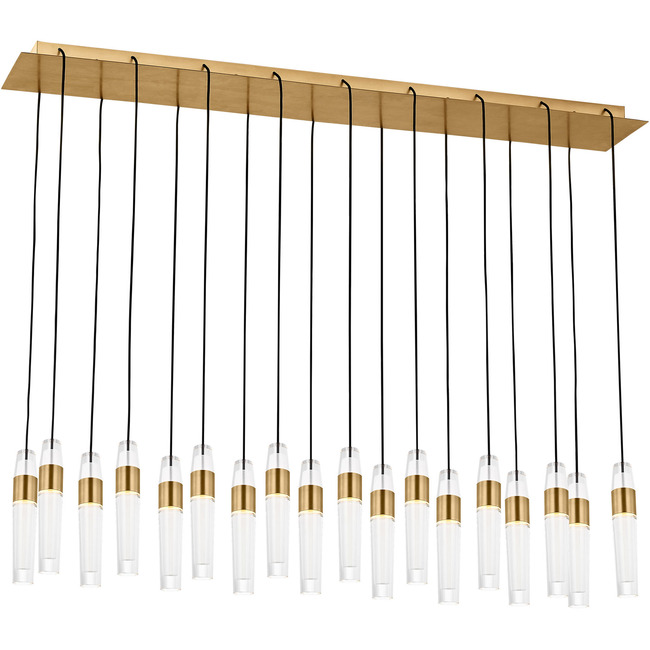 Lassell Linear Multi-Light Chandelier by Visual Comfort Modern