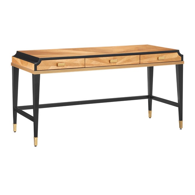 Kallista 3 Drawer Desk by Currey and Company