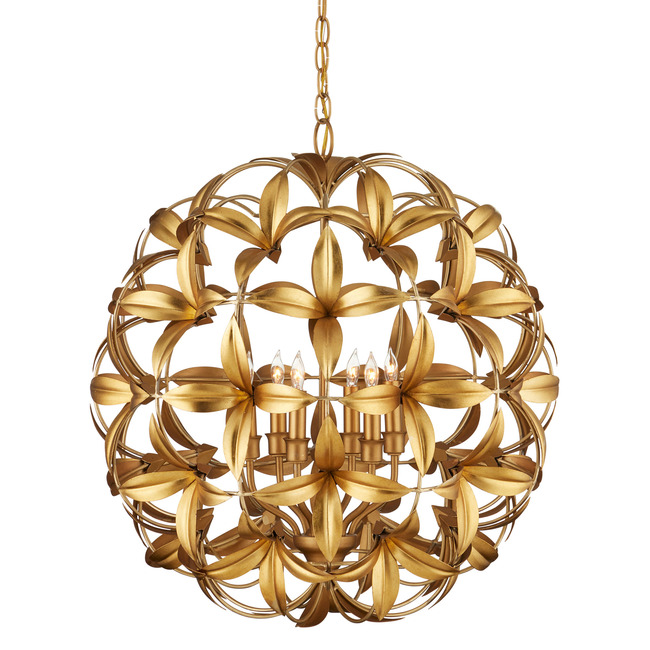 Helenium Orb Chandelier by Currey and Company