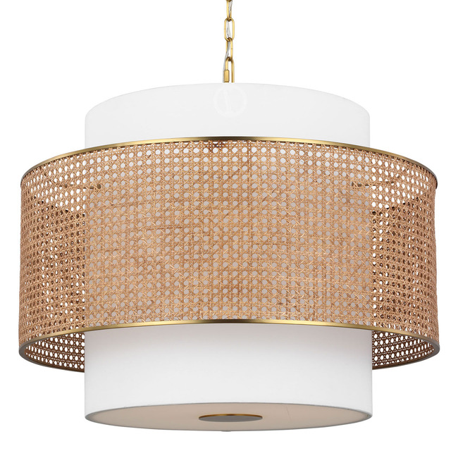 Sawyer Rattan Pendant by Visual Comfort Studio