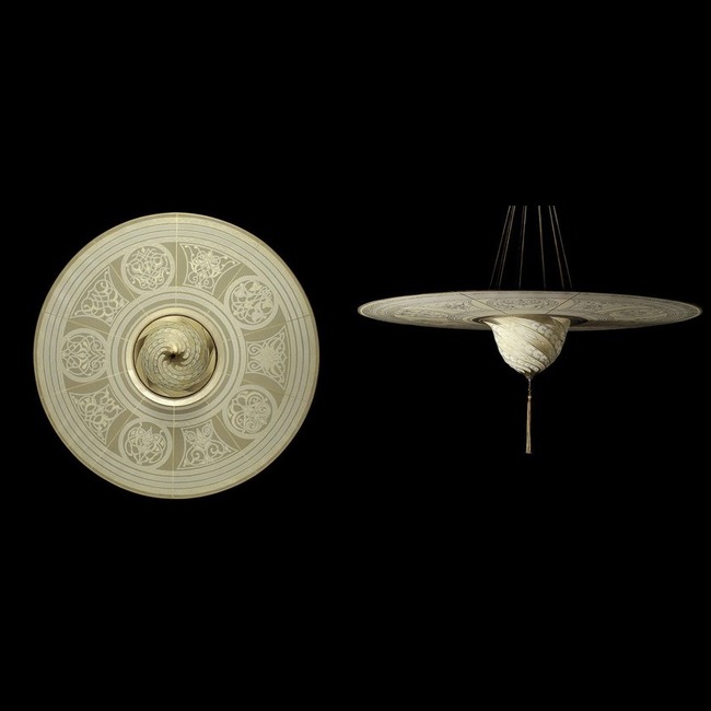 Samarkanda Silk Disk Pendant by Venetian Designs