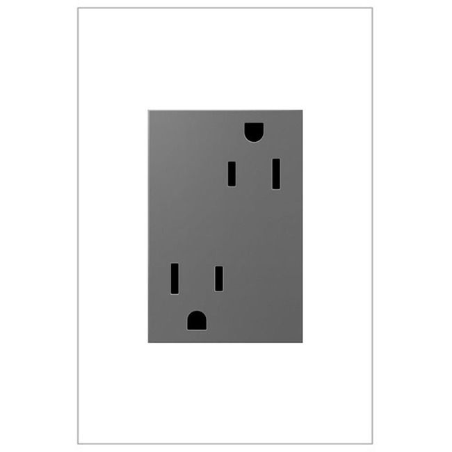 Tamper Resistant 15 Amp Plus Size Outlet by Legrand Adorne