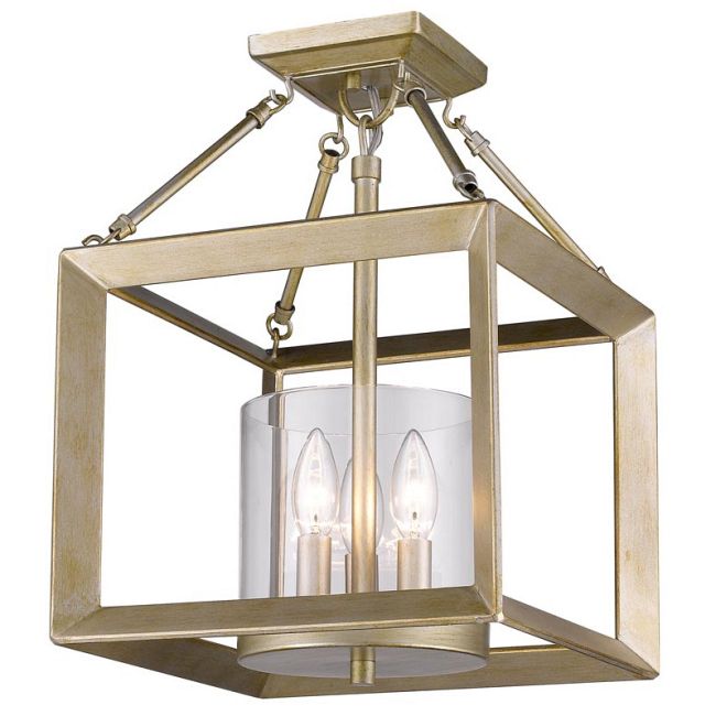 Smyth Convertible Pendant / Semi Flush Mount by Golden Lighting