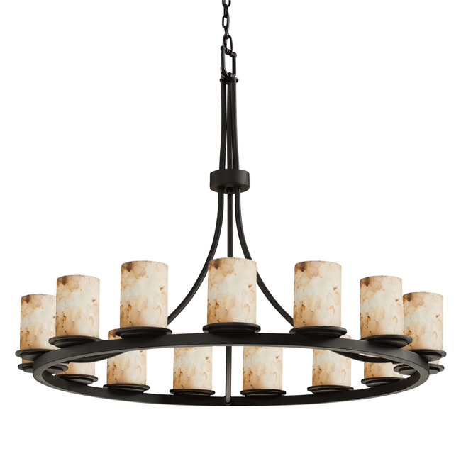 Dakota 15 Light Single Tier Chandelier by Justice Design