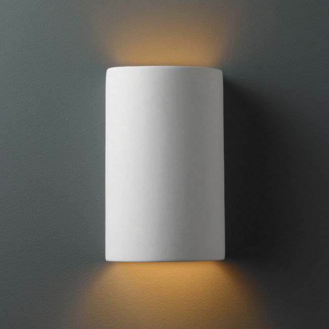 Outdoor Cylinder Wall Sconce by Justice Design