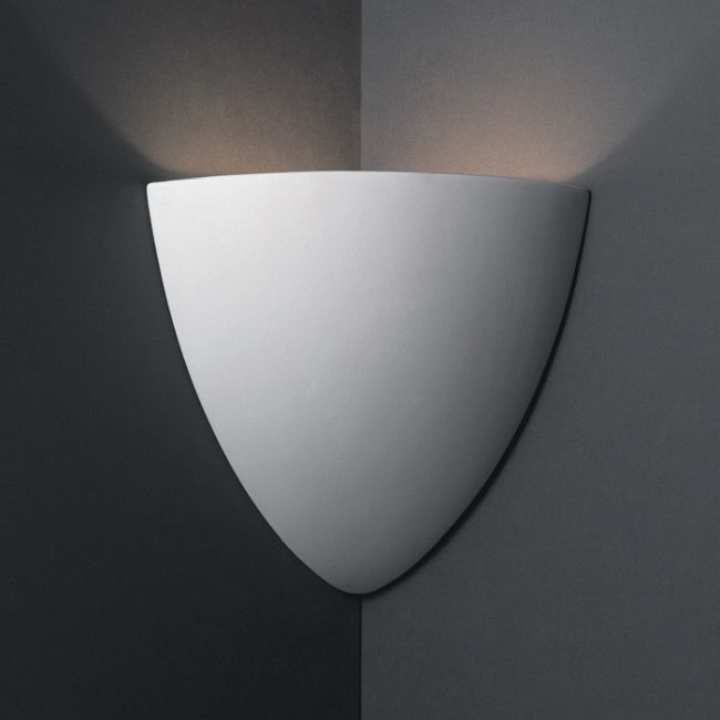 Teardrop Corner Wall Sconce by Justice Design