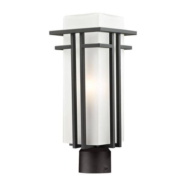 Abbey Outdoor Post Light with Round Fitter by Z-Lite