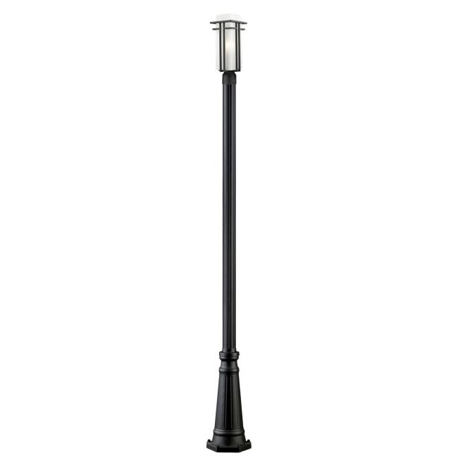 Abbey Outdoor Post Light with Round Post/Hexagon Base by Z-Lite
