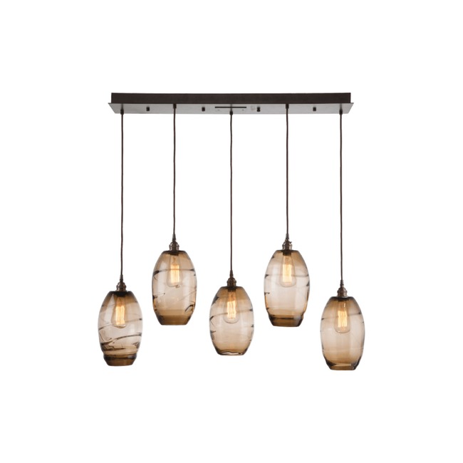 Ellisse Linear Multi Light Pendant by Hammerton Studio