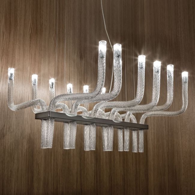 Stardust Rectangular Chandelier by Vistosi