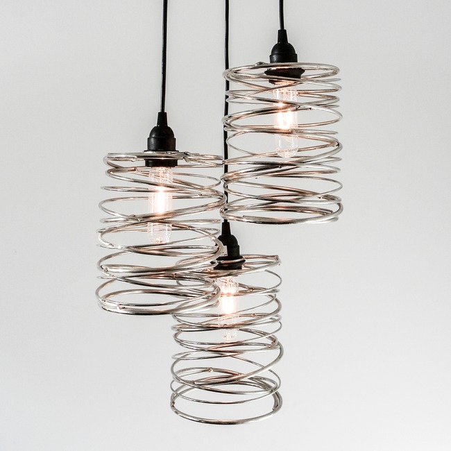 Spiral Nest Cascading Pendant by Ridgely Studio Works