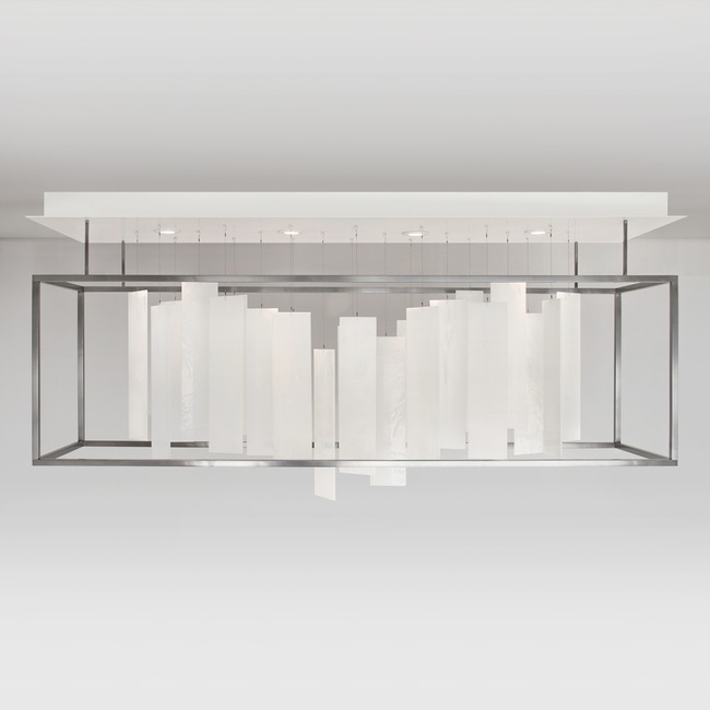 Movimento Linear Chandelier by Ridgely Studio Works