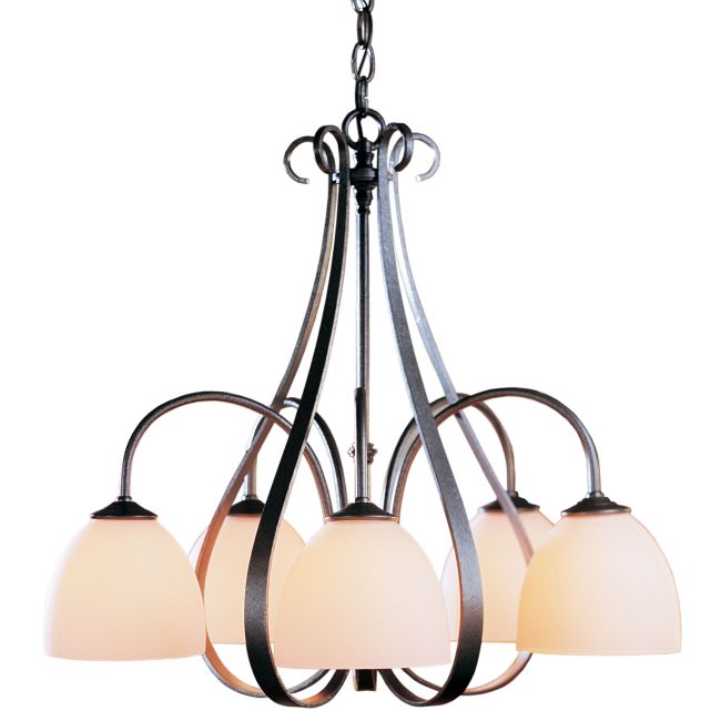 Sweeping Taper Curved Chandelier by Hubbardton Forge