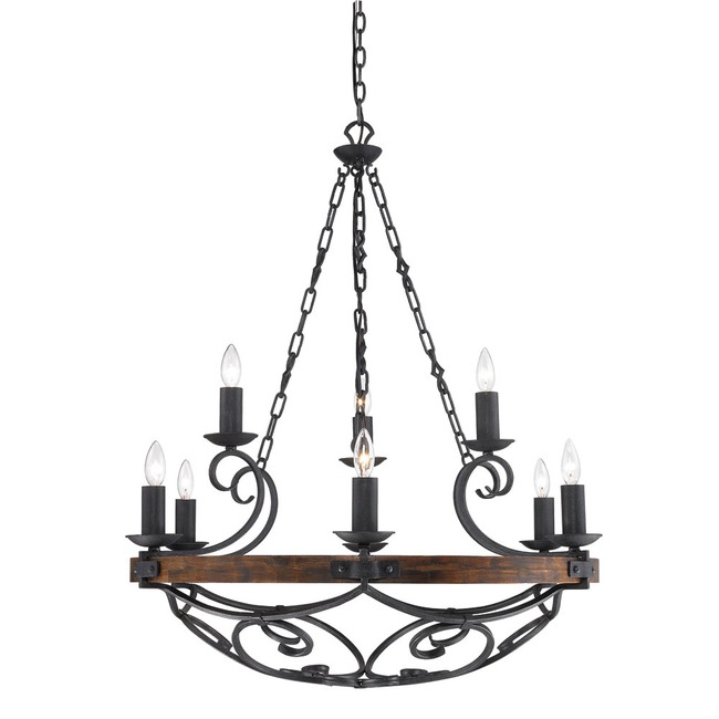 Madera Chandelier by Golden Lighting