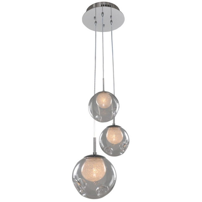 Meteor Round Multi Light Pendant by Kalco