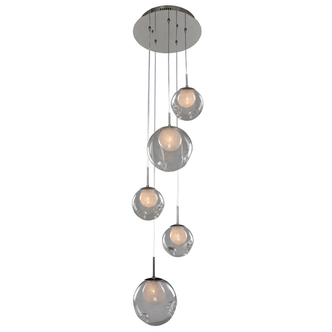 Meteor Round Multi Light Pendant by Kalco