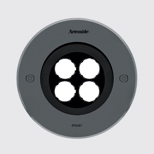 Ego 150 Wall Wash Outdoor Round Ceiling Downlight by Artemide