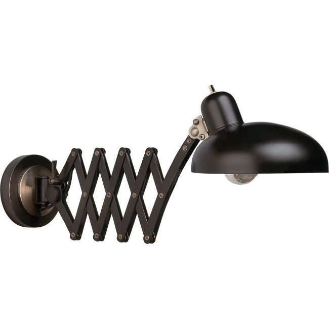 Bruno Scissor Arm Pharmacy Wall Sconce by Robert Abbey