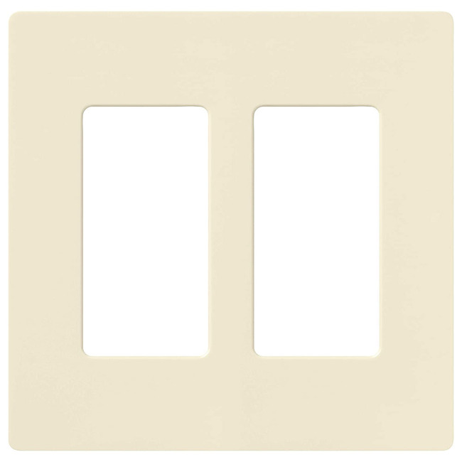 Claro Designer Style 2 Gang Wall Plate by Lutron