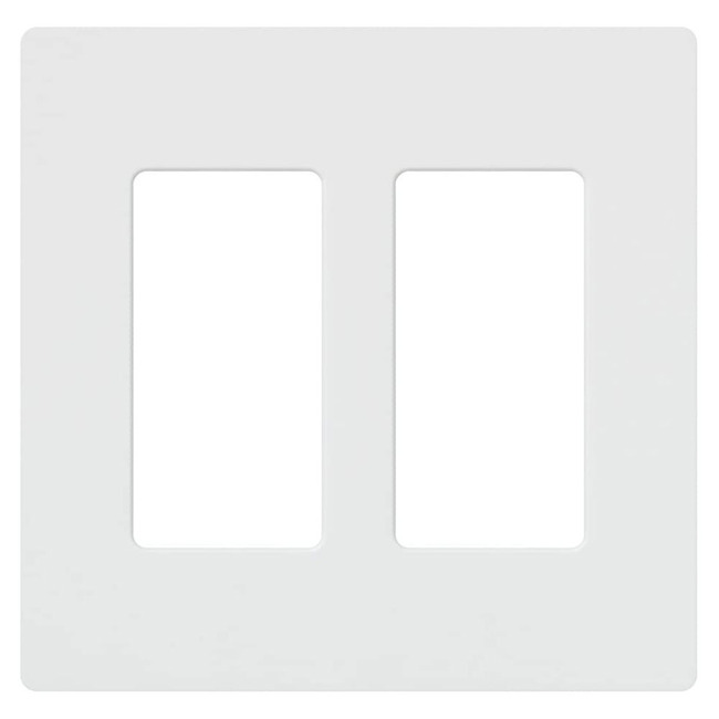 Claro Designer Style 2 Gang Wall Plate by Lutron