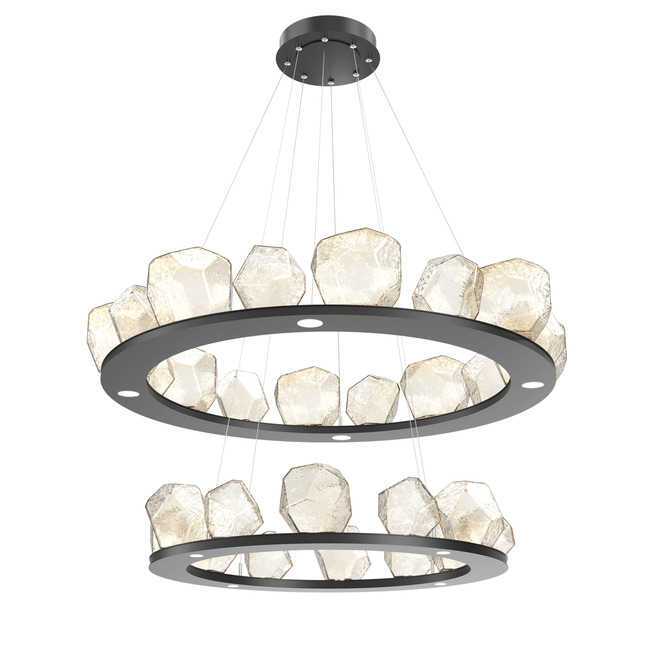 Gem Two Ring Chandelier by Hammerton Studio