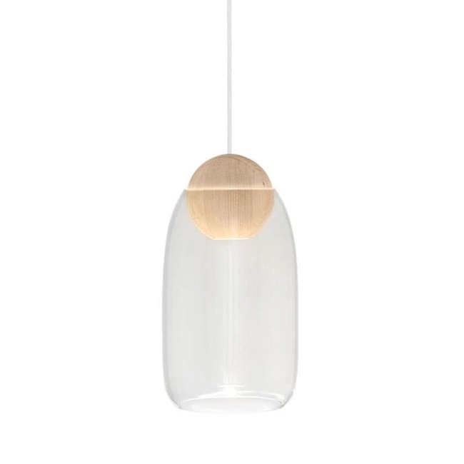 Liuku Ball Pendant with Glass Shade by Mater Design