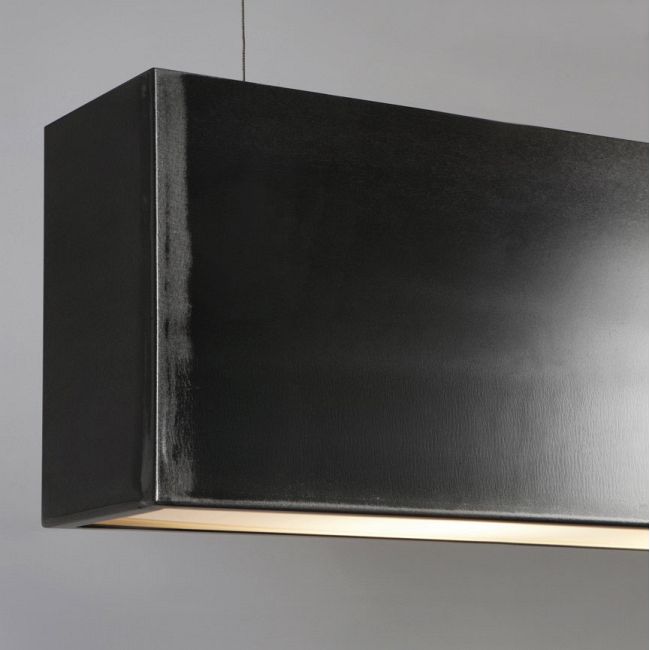 Light Three Linear Pendant with End Feed by John Beck Steel