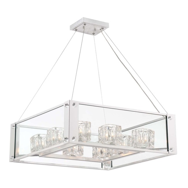 Cavern Square Chandelier by Zeev Lighting