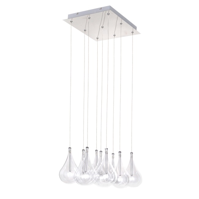 Larmes 16 Light Square Suspension by Et2 <br/> Platinum Coast Designs, Inc