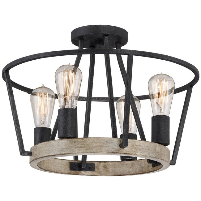 Brockton Convertible Pendant / Semi Flush Mount by Quoizel