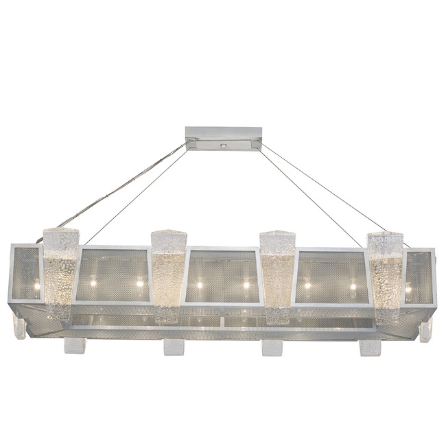 Crownstone Rectangular Pendant by Fine Art Handcrafted Lighting